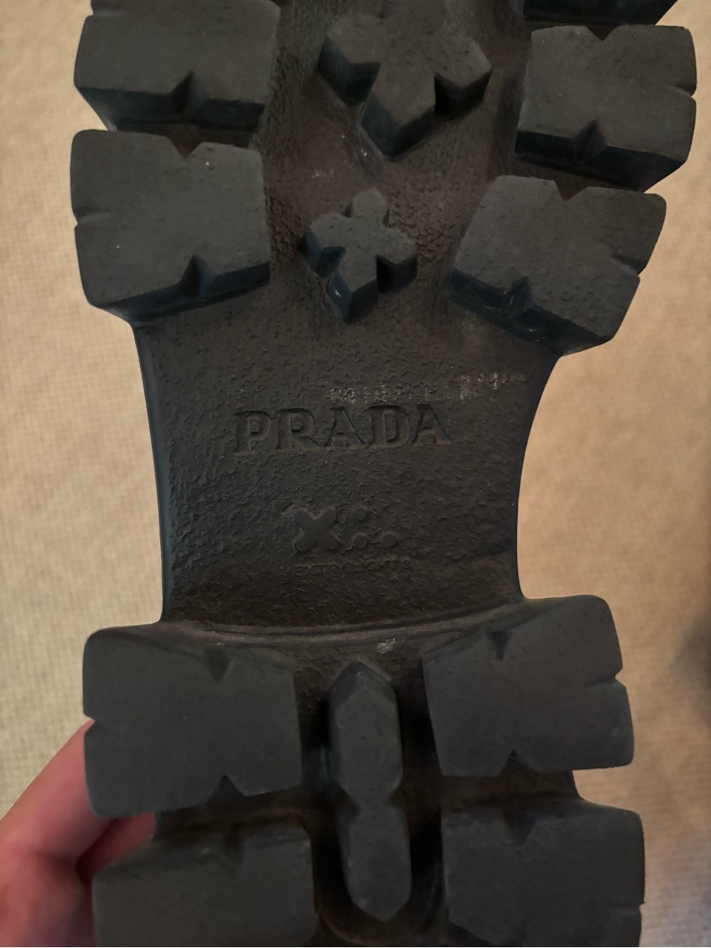 Prada Black Fisherman Sandals with Logo Plaque - Picture 13 of 15